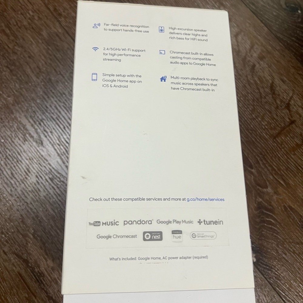 Google Home voice activated Smart Speaker - White and Gray - Picture 9 of 11
